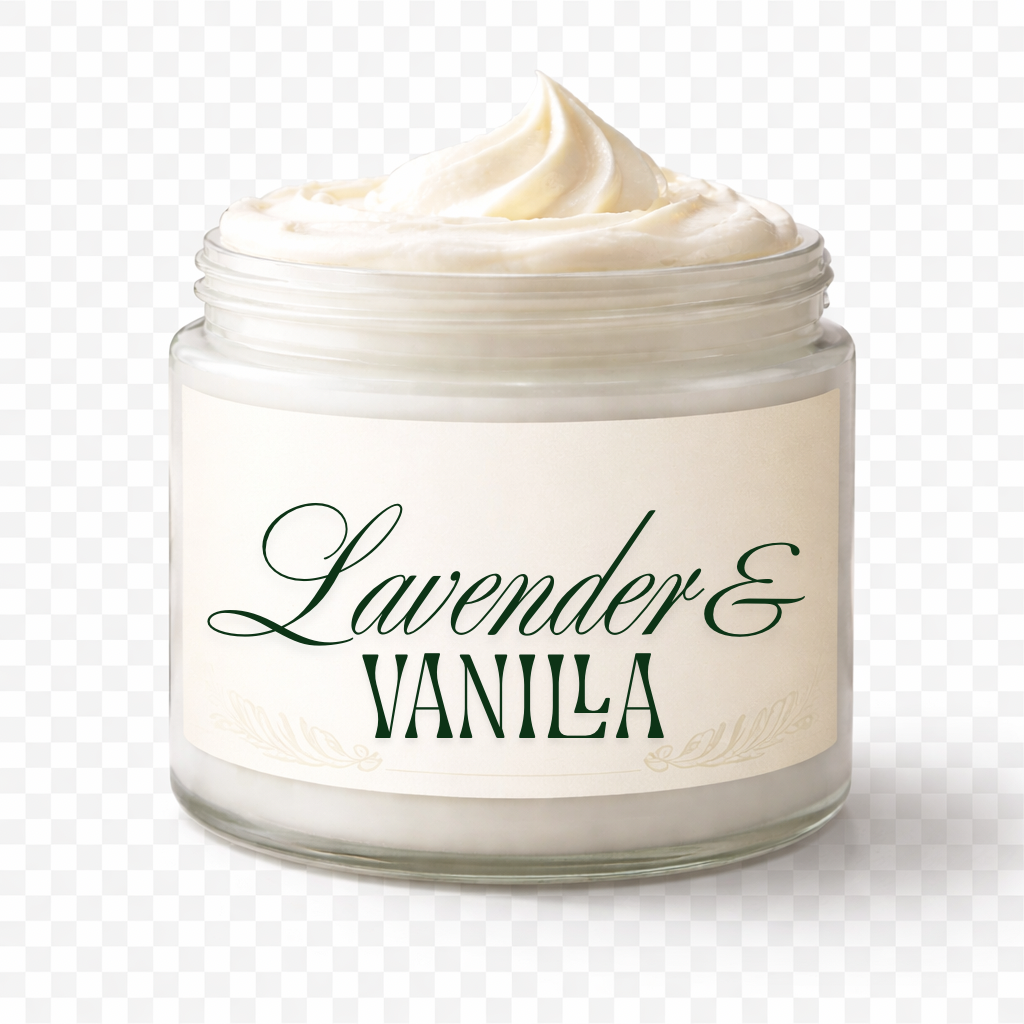 2oz Lavender + Vanilla Whipped Body Butter